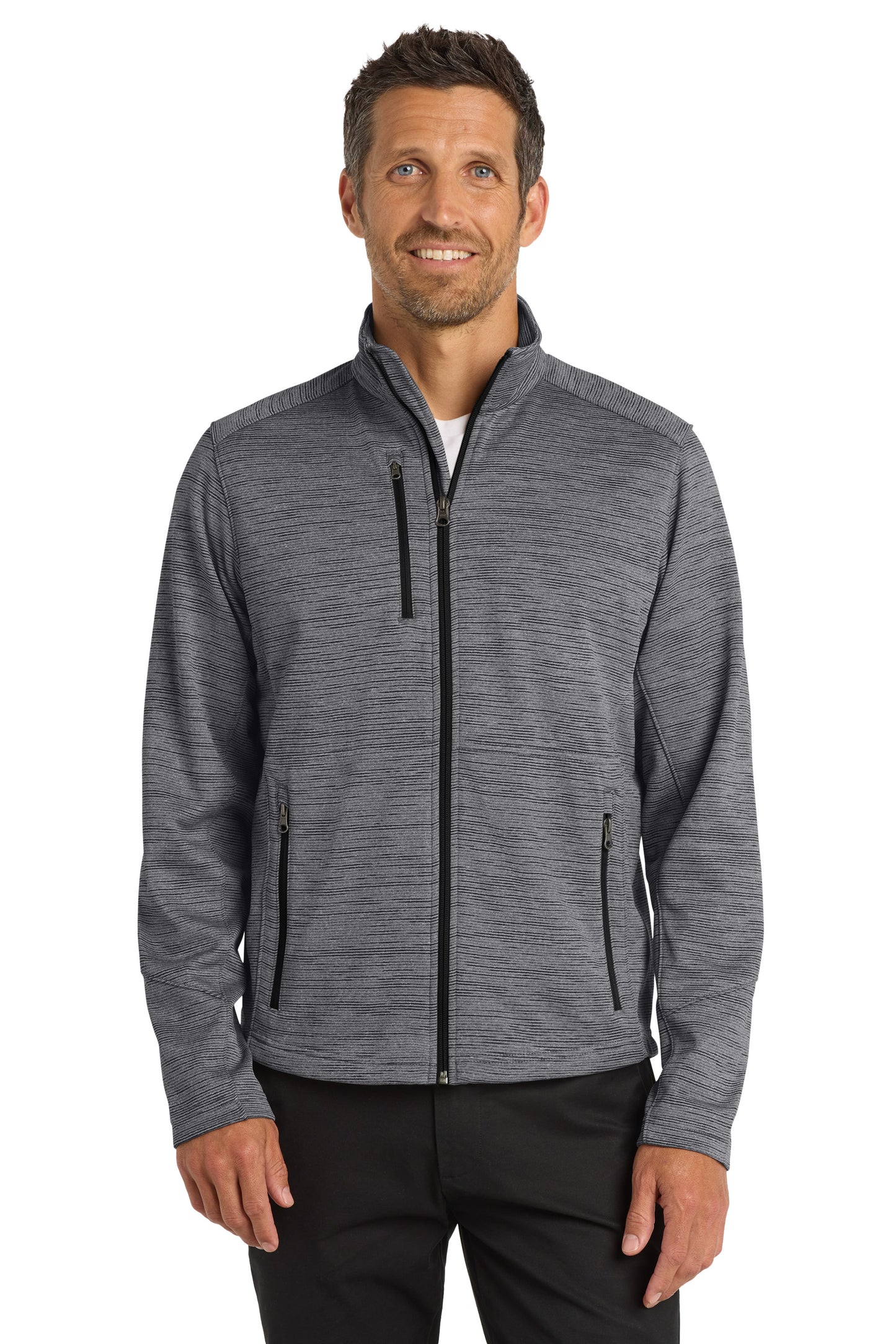 F231- Port Authority Digi Stripe Fleece Jacket
