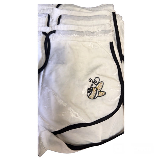 White Velvet Booty Shorts