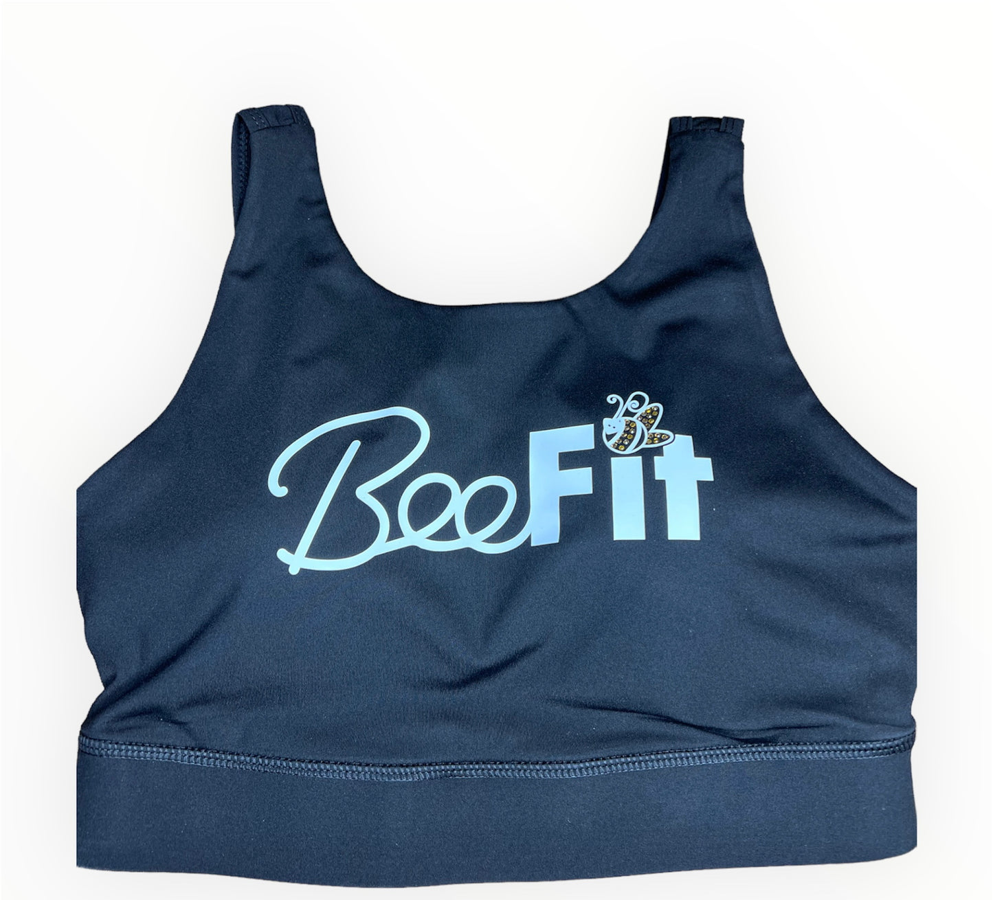 Black Cross Back Sports Bra